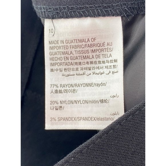 INC International Concept Womens Size 10 Black Wide‎ Leg Pants Zipper NWT Career - Picture 6 of 9